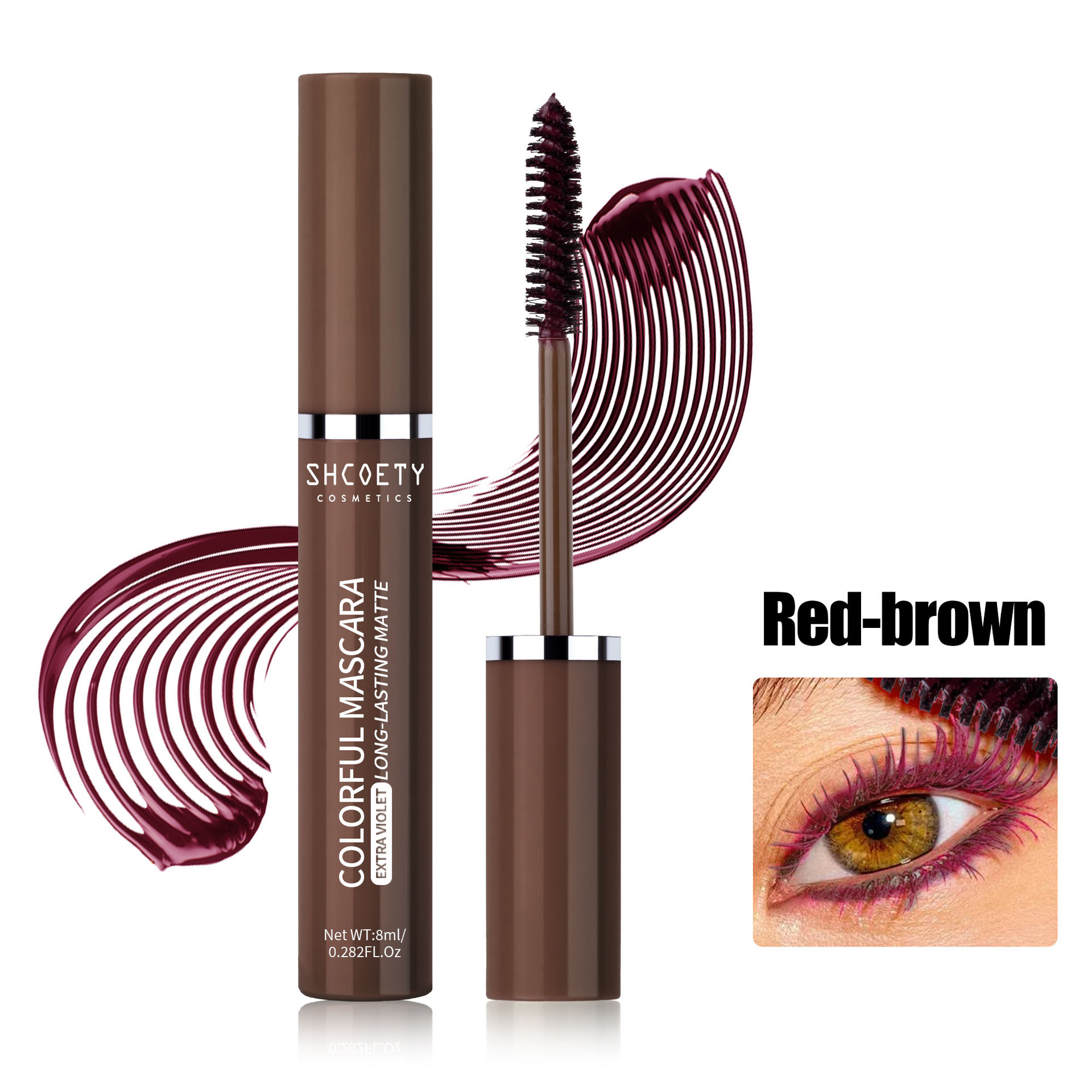 Color Mascara Waterproof Not Smudge Long Thick - Image 6