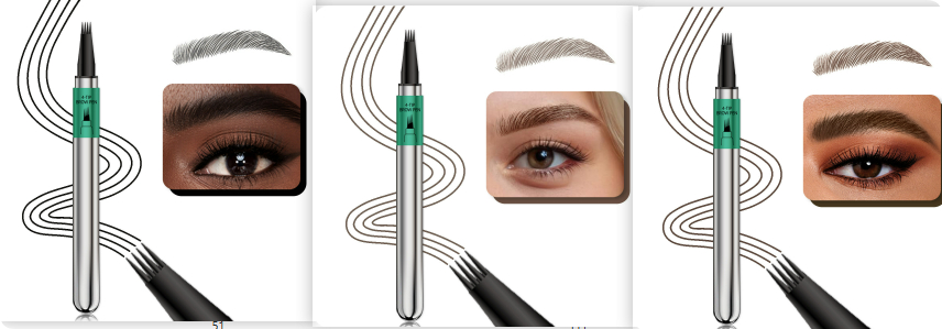 Four-claw Smudge-proof Wild Eyebrow Pencil - Image 7