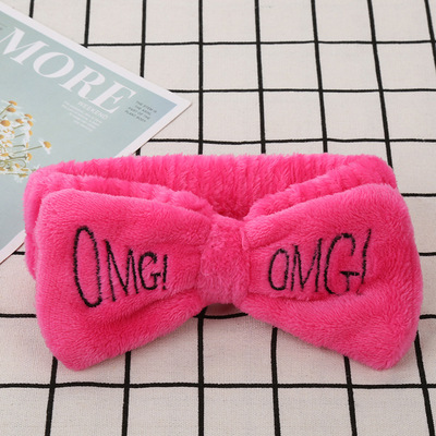 Coral velvet butterfly end hair band - Image 6