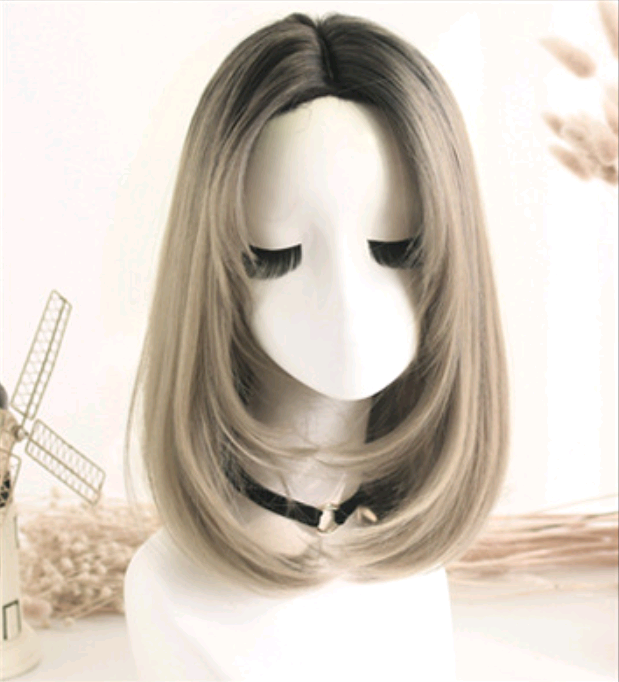 Wig in the long straight hair fashion realistic wig wig long straight hair - Image 3