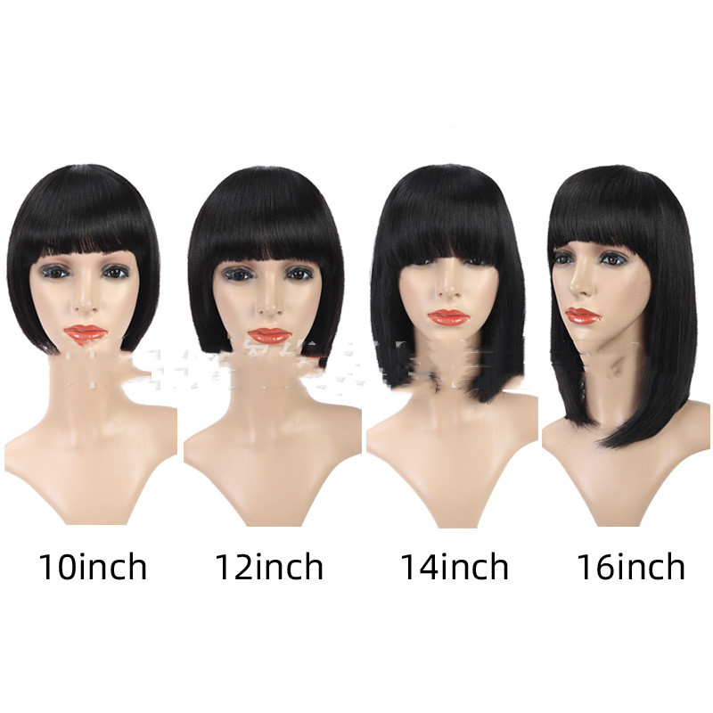 European And American Wigs With Bangs And Bob - Image 2