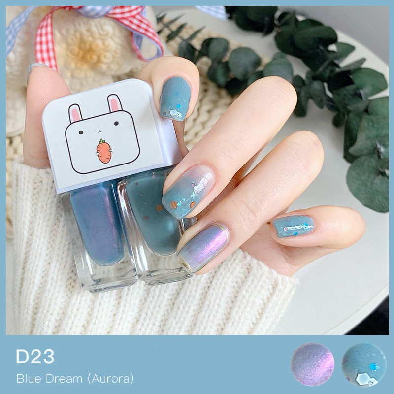 Gemini Nail Polish Water-based Bright Face Peeling And Tearing Two-bottle Set Twin Combo - Image 4