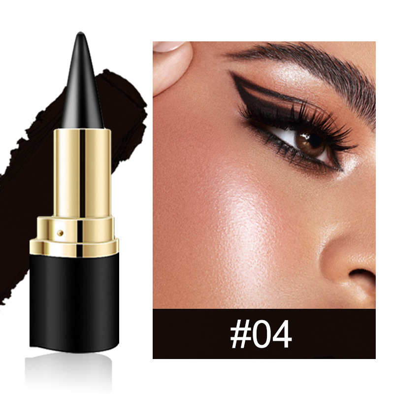 Womens Quick-drying Waterproof, Easy-to-apply Smudge-proof Eyeliner Cream - Image 4