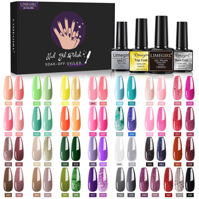 60 Colors Nail Art Functional Adhesive Set Removable - Image 4
