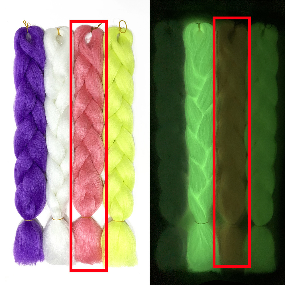 Luminous Fluorescent Chemical Fiber Wig Big Braid - Image 7