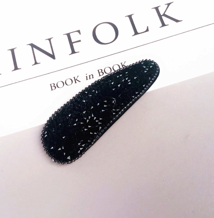 Geometric crystal rhinestone hair clip - Image 5