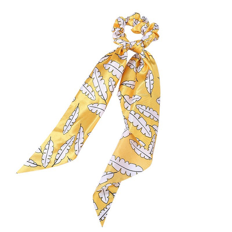 Fashion Long Streamer Printed Fabric Tie Hair Accessory For Ponytail Tie-up Hair Top Cuft - Image 12