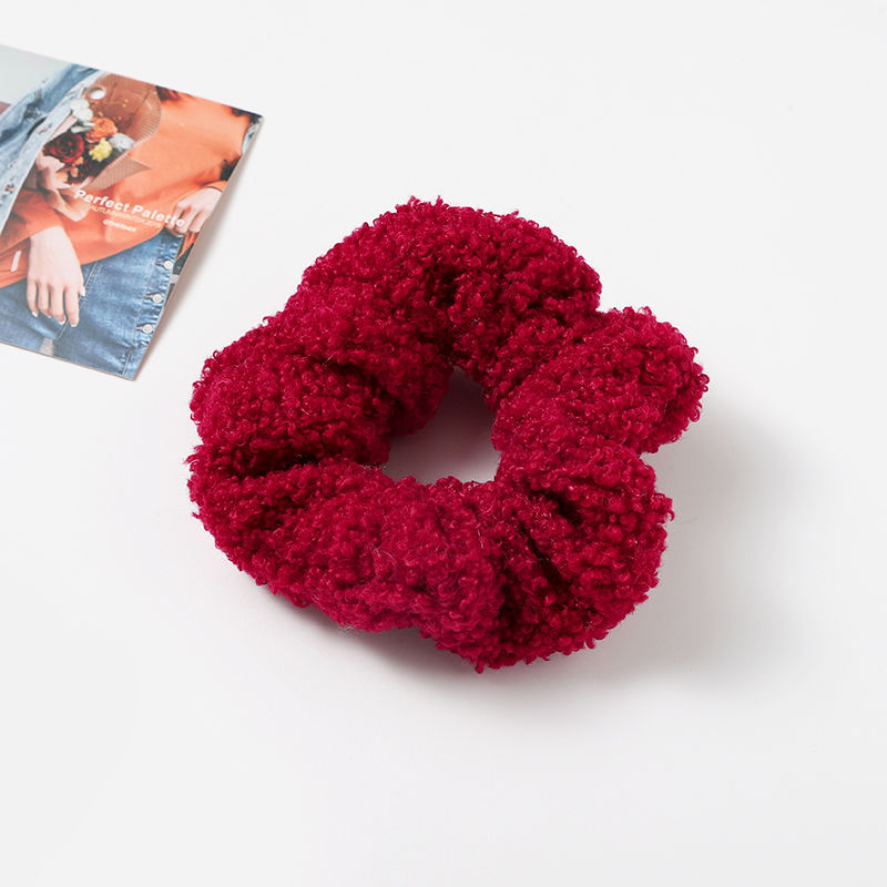 Autumn And Winter Plush Large Intestine Hair Ring Internet Celebrity Lamb Hair Ring Korean Style Simple Hair Accessories - Image 4