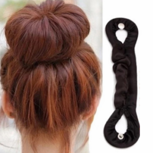 Small button hair device, meat ball head flower, must-have artifact, pleated fabric hair bar