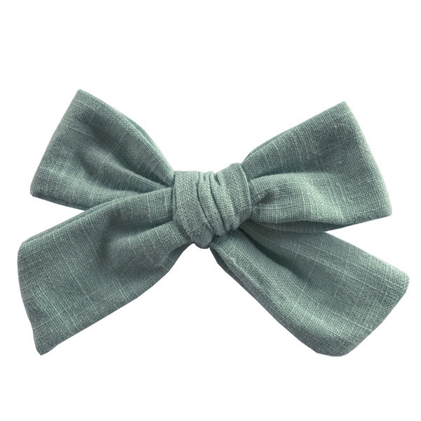 Cotton and linen bow hairpin - Image 9