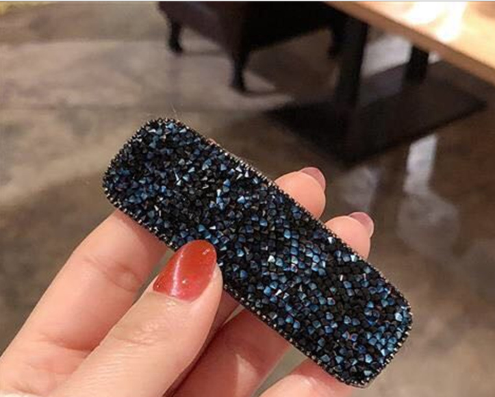Geometric crystal rhinestone hair clip - Image 12