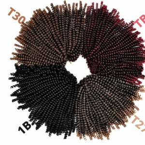 Chemical fiber wig small spring roll