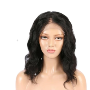 Front lace synthetic short curly hair