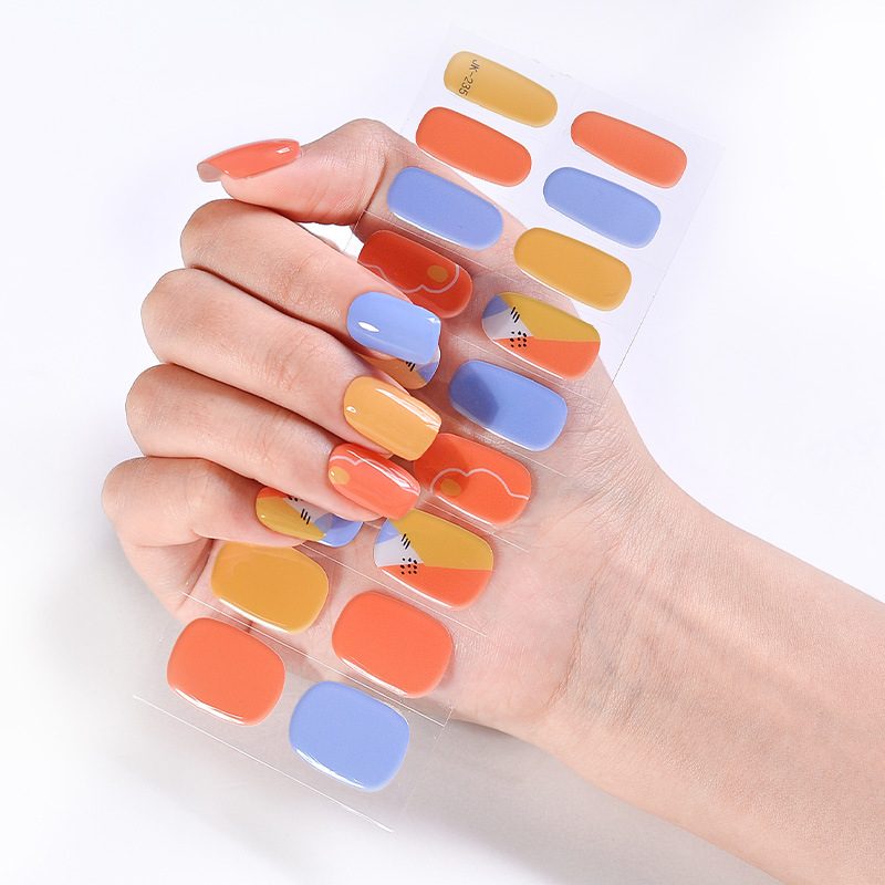 Hot Girl Cool Girl Sweet Cool UV Phototherapy Semi-baked Gel Nail Sticker - Image 18