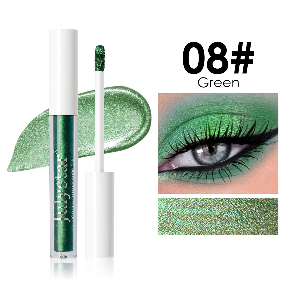 Eye Makeup Ten Colors Thin And Glittering Brightening Liquid Eye Shadow - Image 8