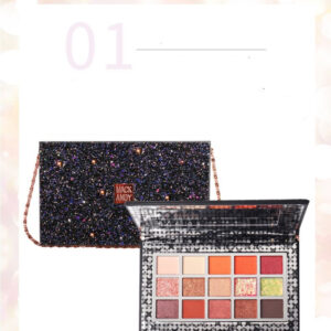 Matte pearlescent pink sparkling star necklace Eyeshadow