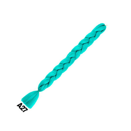 Womens Multi-colored Long Braided Ponytail - Image 23