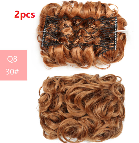 Fluffy Wig High Temperature Wire Pan Head Jewelry Insert Comb - Image 17