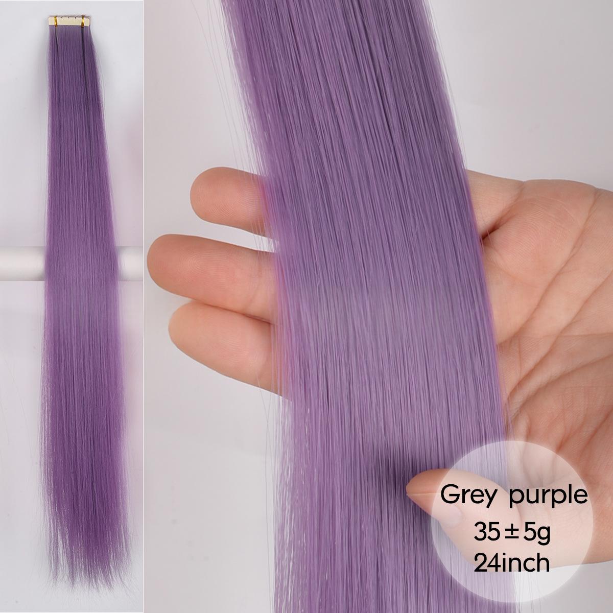 Colored Womens Hair Extension Synthetic Wig Pieces - Image 16