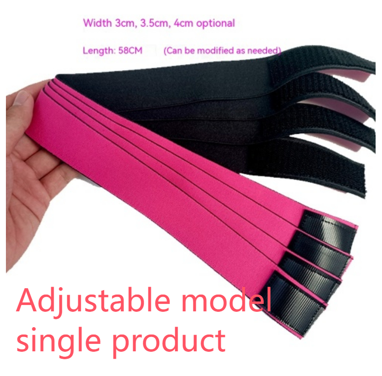 Rose Red Fixing Band Wig Edge Velcro Adjustable Non-slip Headband - Image 3