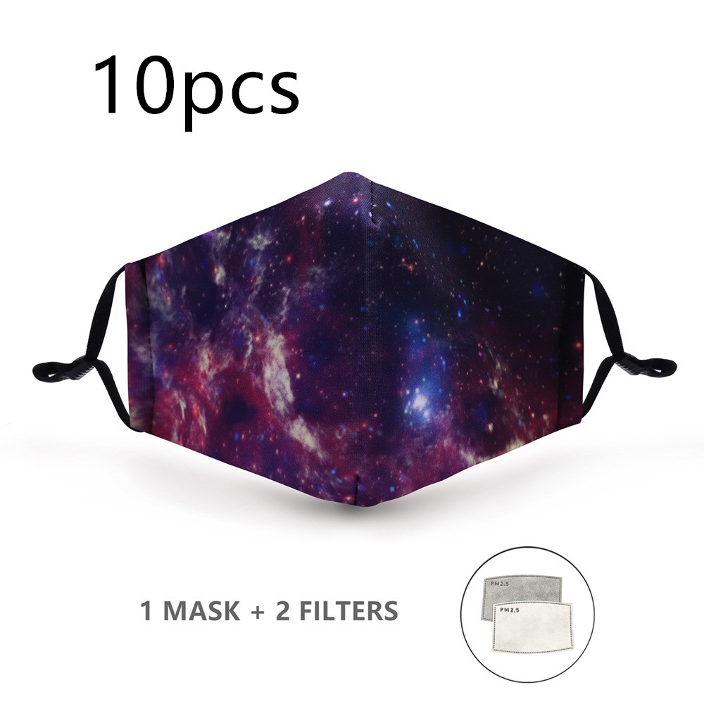 Three-layer printed adjustable ear-hook cotton mask - Image 5