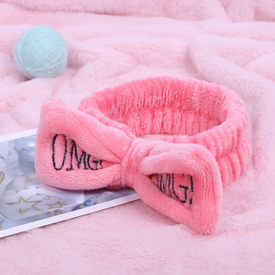 Coral velvet butterfly end hair band - Image 10