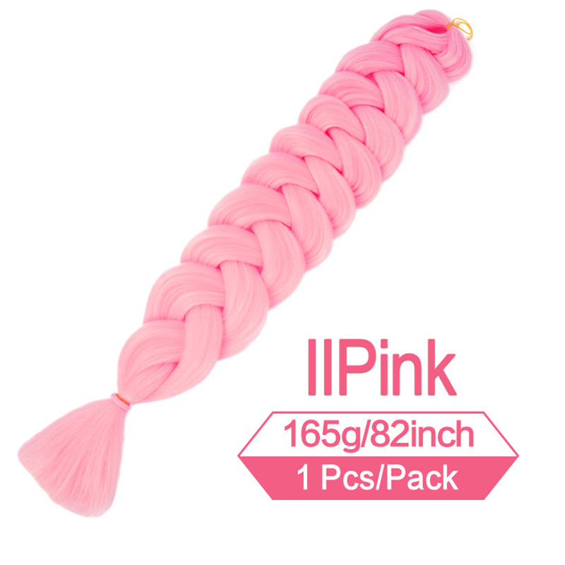 Womens Multi-colored Long Braided Ponytail - Image 11