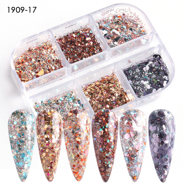 Reflective And Translucent Edelweiss Powder Nail Sequins - Image 5