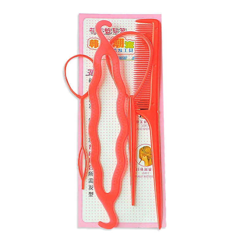 Plastic Comb Pattern Design Hair Pulling Needle Ball Head Hair Curler - Image 5