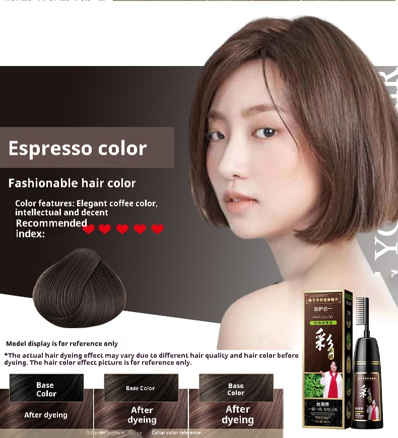 Plant Pure Hair Dye Color Hair Dyeing Cover White Hair Hair Color Cream - Image 10