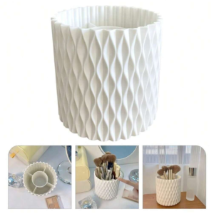 Cosmetic rack barrel-white rotatable * patented
