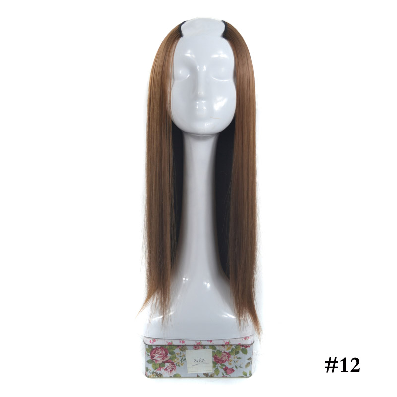 Women's Long Straight Hair U-shaped Half Headgear - Image 7