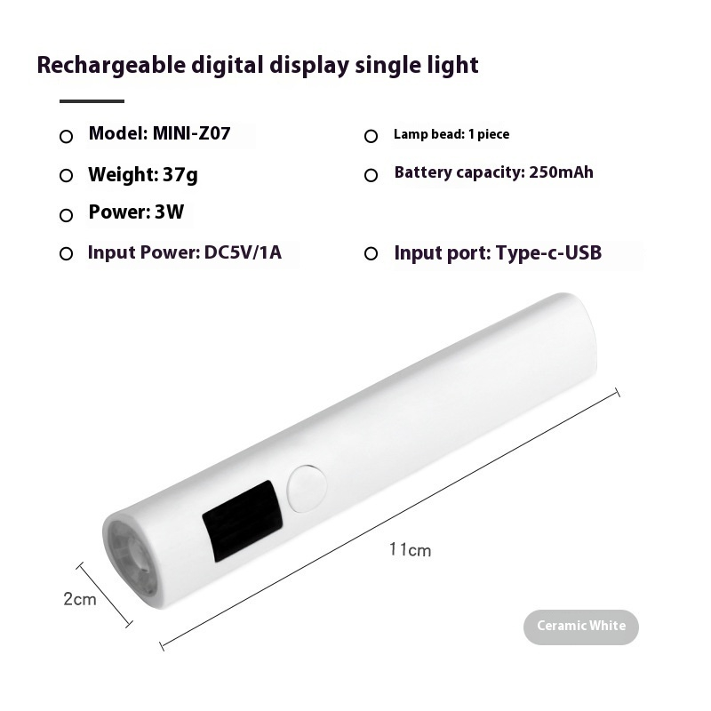 Hot Lamp Handheld In-line Lamps Led Light Digital Display