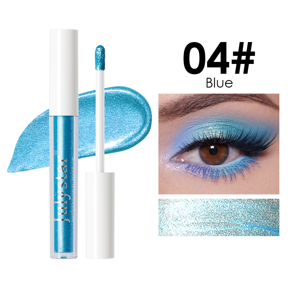 Eye Makeup Ten Colors Thin And Glittering Brightening Liquid Eye Shadow - Image 4