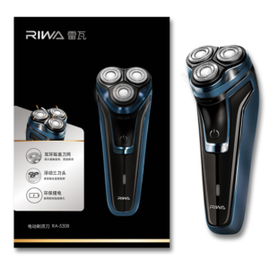 Electric men's three-head shaver
