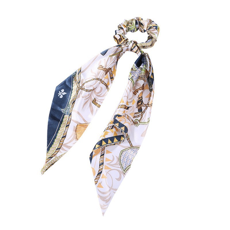 Fashion Long Streamer Printed Fabric Tie Hair Accessory For Ponytail Tie-up Hair Top Cuft - Image 13