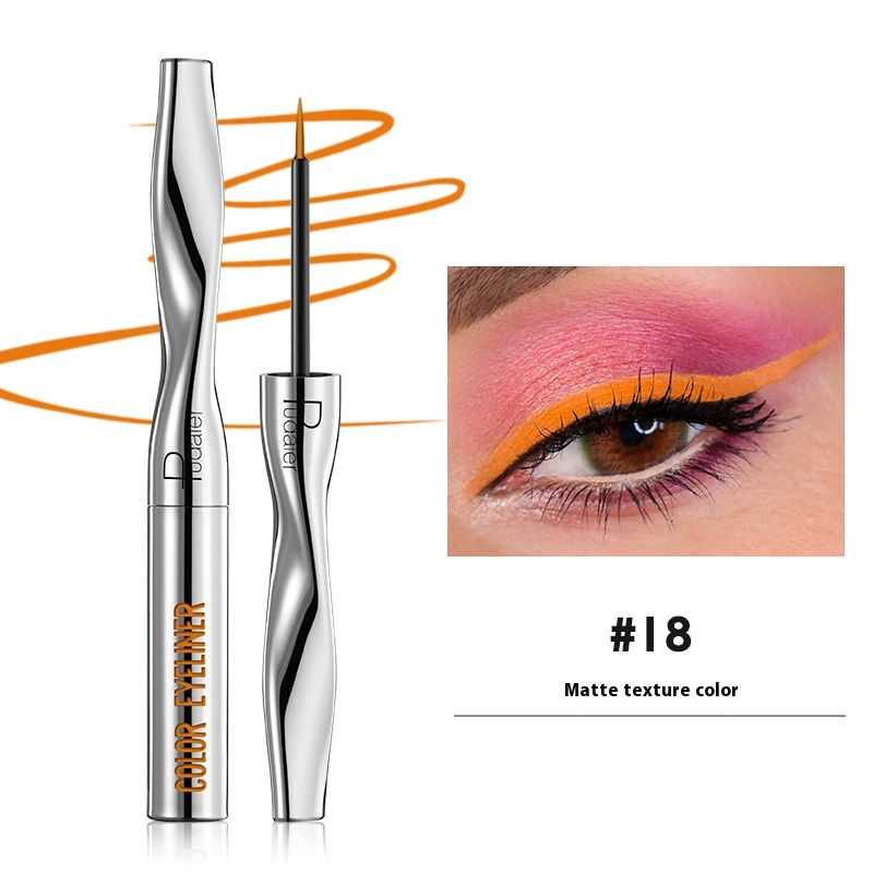 Color Eyeliner Makeup Waterproof Quick-drying Very Fine 24 Colors - Image 18