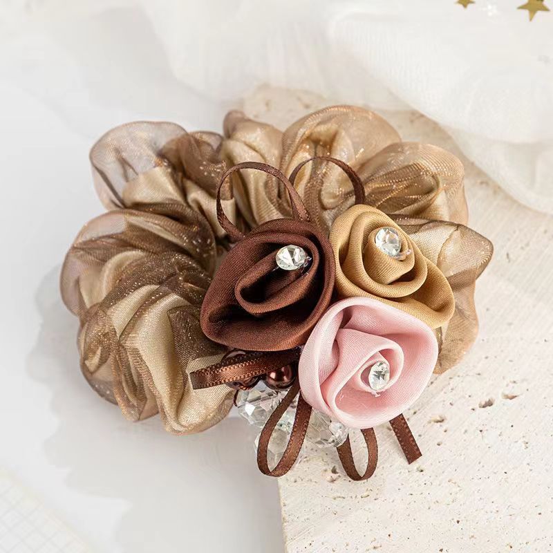 Scrunchie Female Headflower Headrope Flower Ponytail Large Intestine Band - Image 6