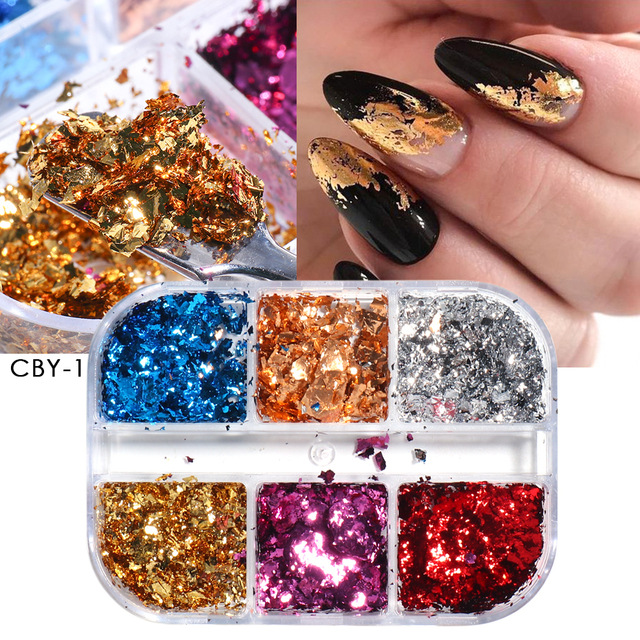 Reflective And Translucent Edelweiss Powder Nail Sequins - Image 3