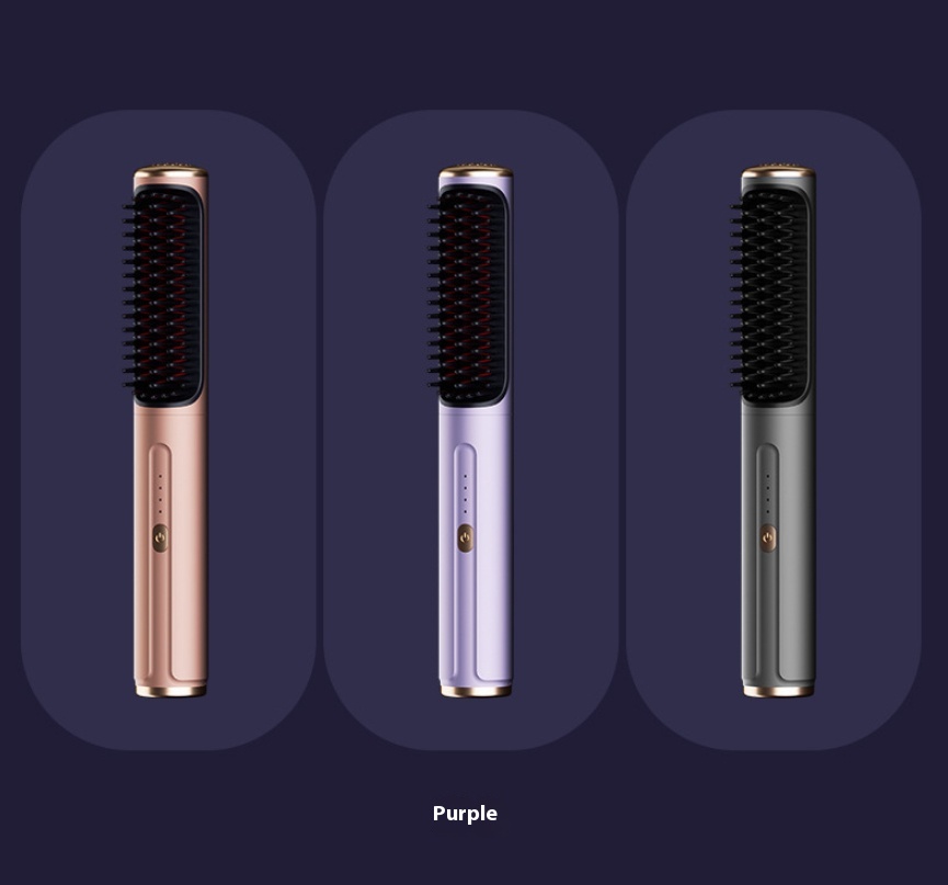 Wireless Straight Comb Anion Does Not Hurt Hair Portable For Curling Or Straightening - Image 2