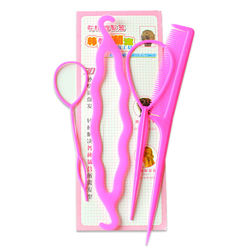 Plastic Comb Pattern Design Hair Pulling Needle Ball Head Hair Curler - Image 6