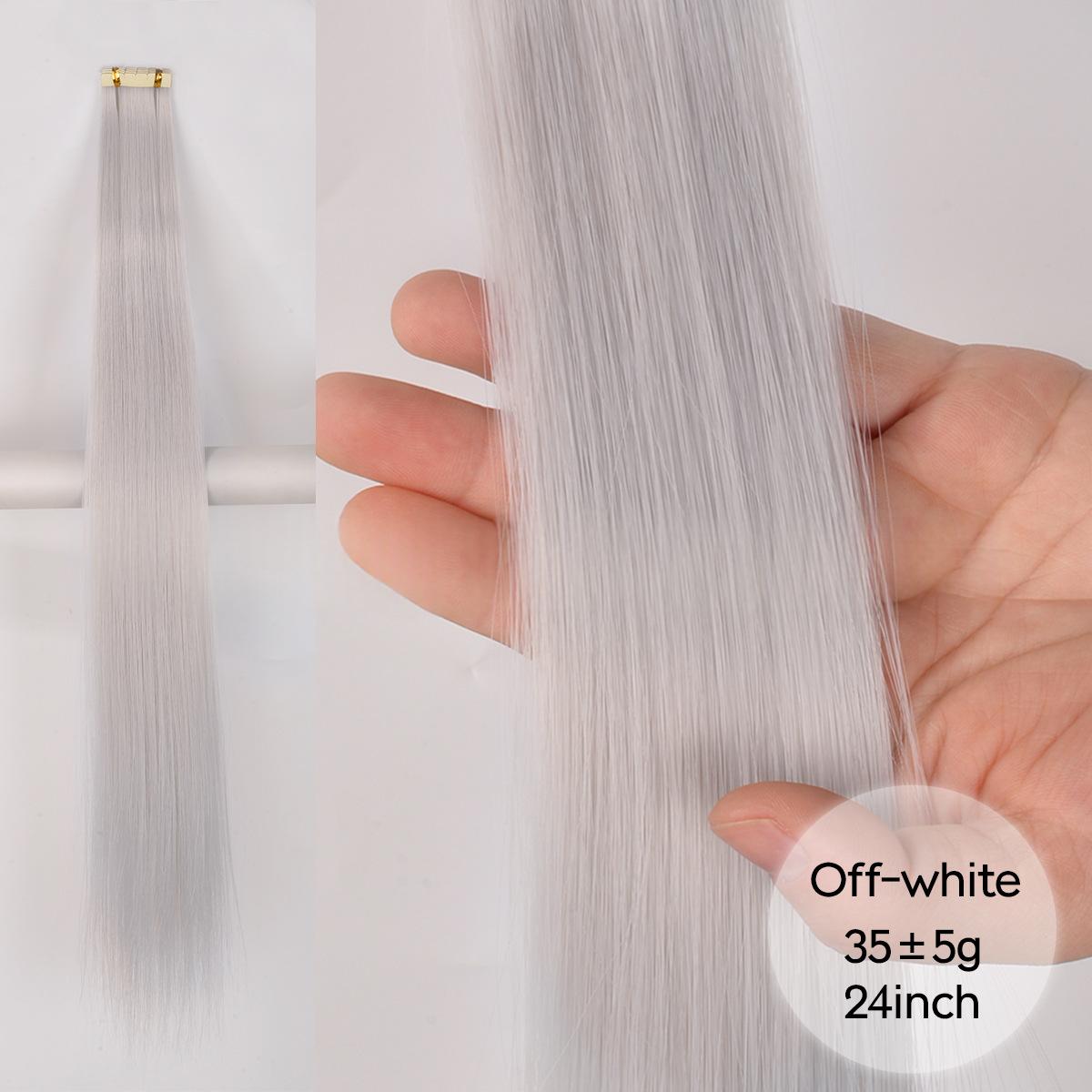 Colored Womens Hair Extension Synthetic Wig Pieces - Image 15
