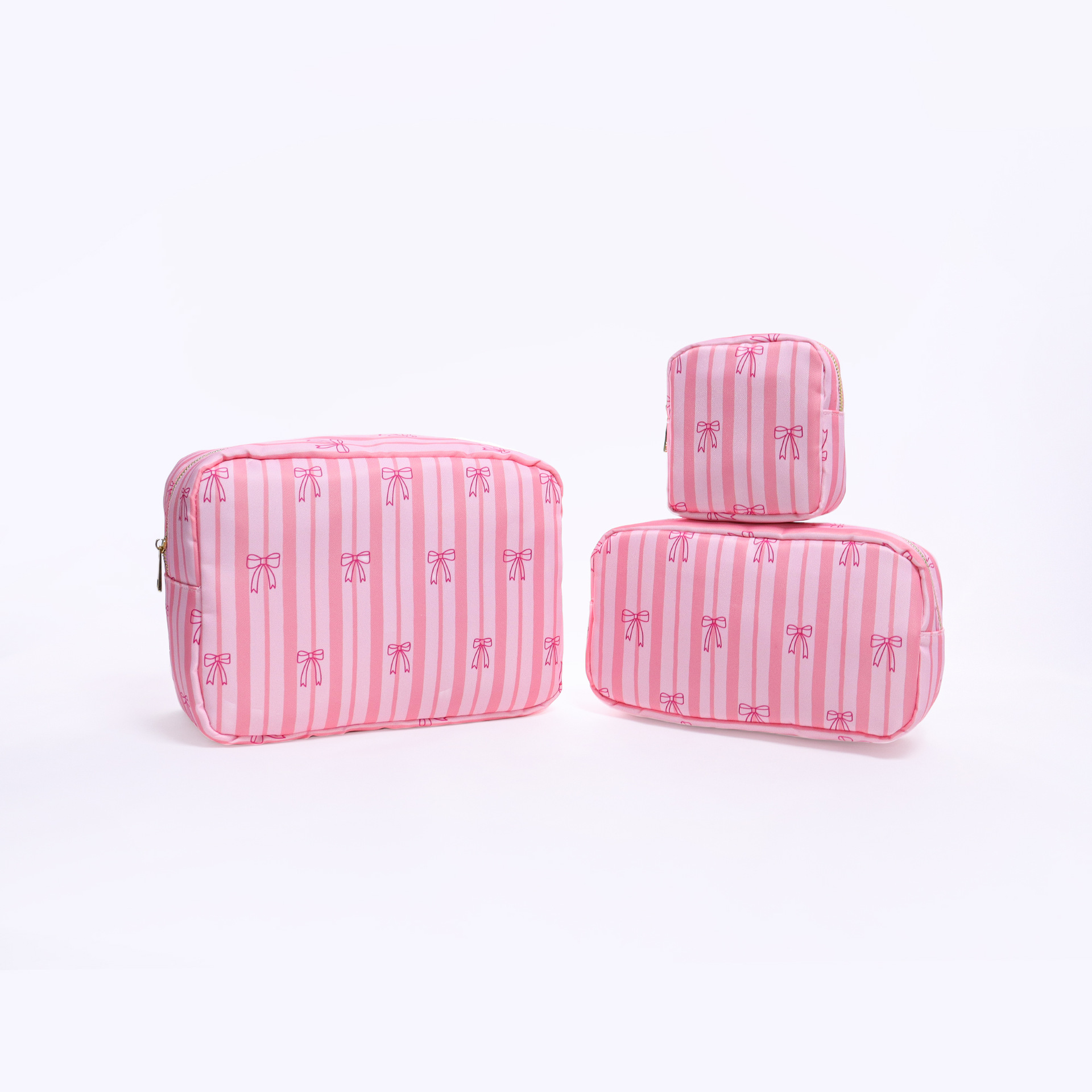 Printed Nylon Cosmetic Bag Travel Portable Storage - Image 2