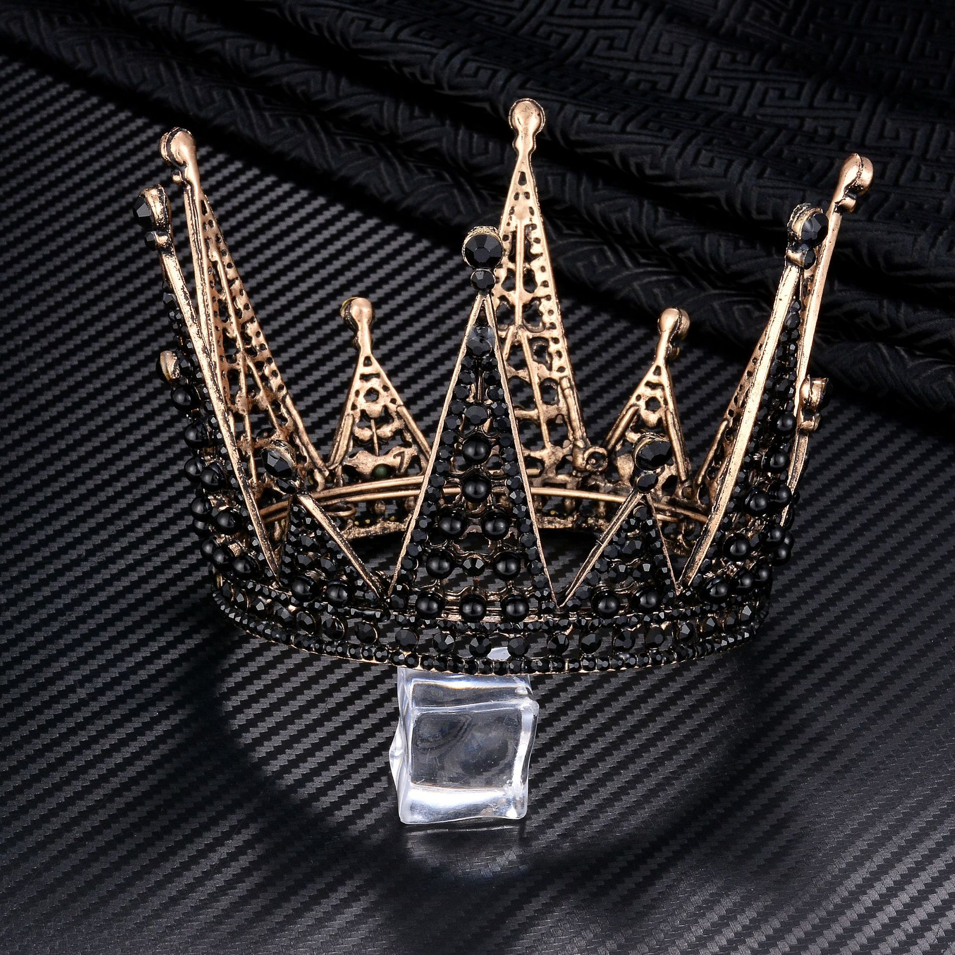 Korean new bride black crown