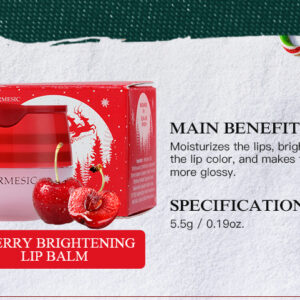 KORMESIC Christmas Brightening Cherry Lip Balm  For Foreign Trade 5.5g