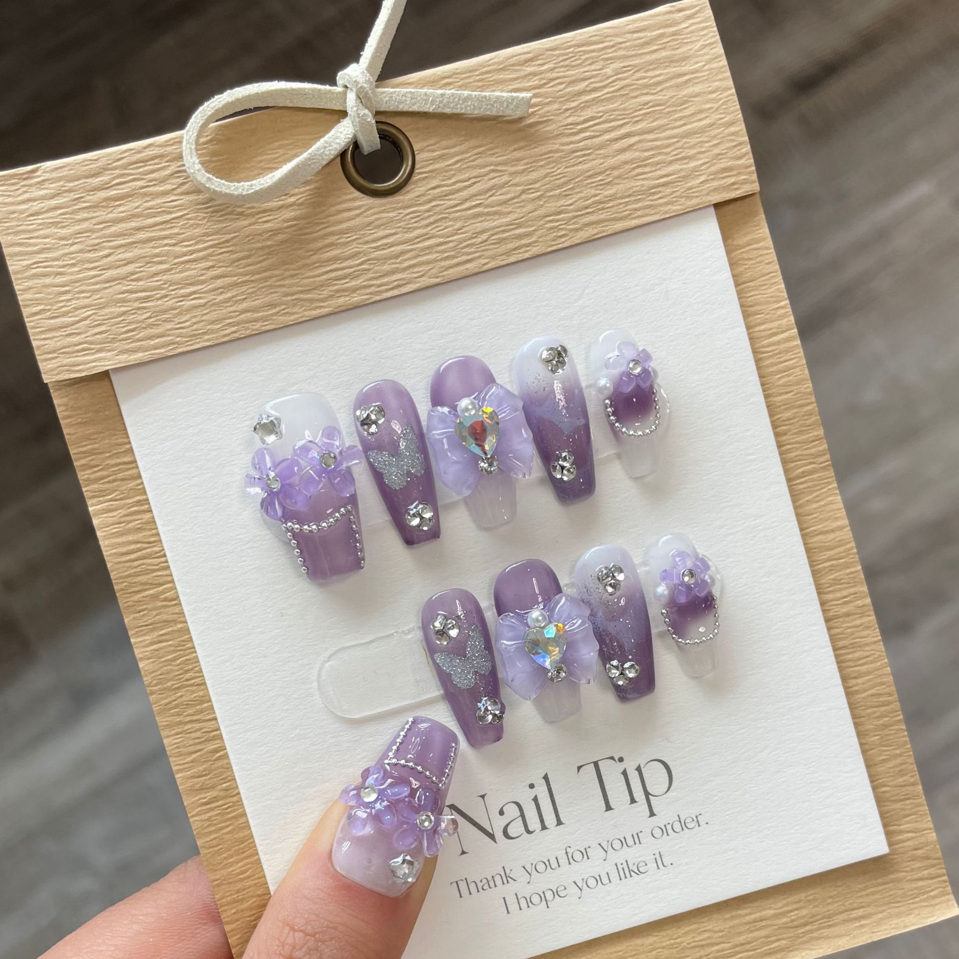Wear Armor Handmade Purple Starry Sky Clear Feeling