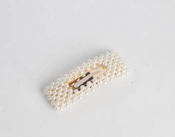 Korea Japanese pearl side clip girl sweet bb clip water drop net red bangs clip ins wind alloy hairpin - Image 3