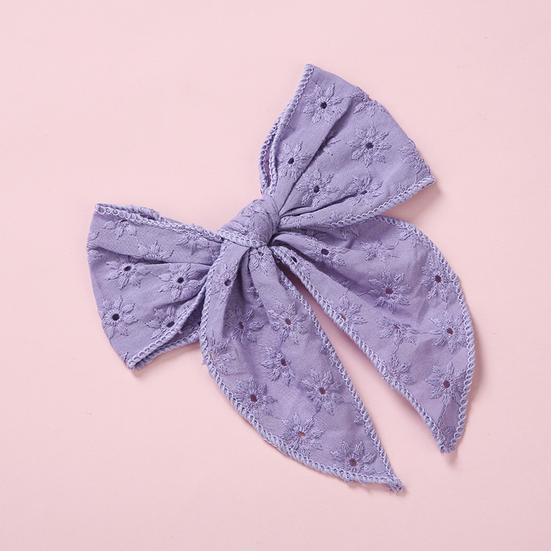 One Word Clip Color Cotton Baby Girl Hairpin - Image 6