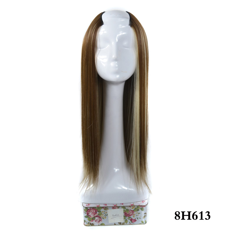 Women's Long Straight Hair U-shaped Half Headgear - Image 6