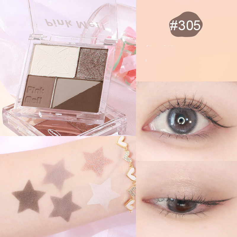 Fingertip Magic Eyeshadow Newbie Low Saturation Milk Tea Earth Color Pearl Matte - Image 5